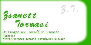 zsanett tormasi business card